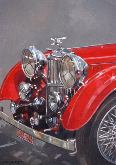Red Sp.25 Alvis by Peter Miller