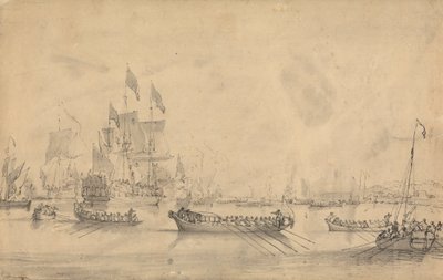 Landing of William of Orange at Tor Bay by Peter Monamy