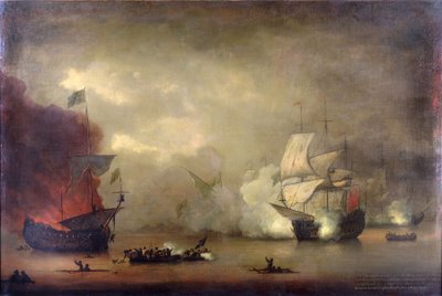 Naval Combat Between the HMS 