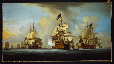 The English Fleet at Anchor with the Admiral
