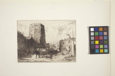 Church Of San Miguel And The Pueblo House At Santa Fe by Peter Moran