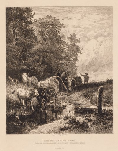 The Returning Herd by Peter Moran