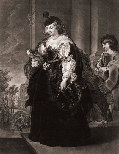 Helena Fourment or Helene Fourment (Portrait) by Peter Paul (after) Rubens