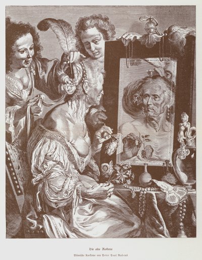 The Old Coquette by Peter Paul (after) Rubens