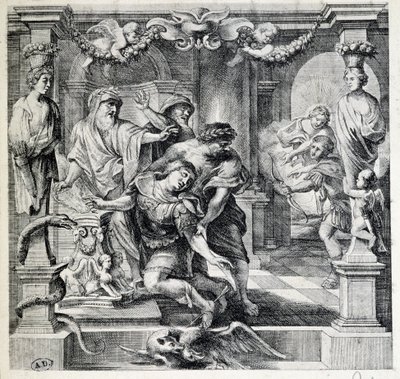 The Death of Achilles by Peter Paul (after) Rubens