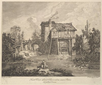 First View of Clarenton Near Paris by Peter Paul Benazech