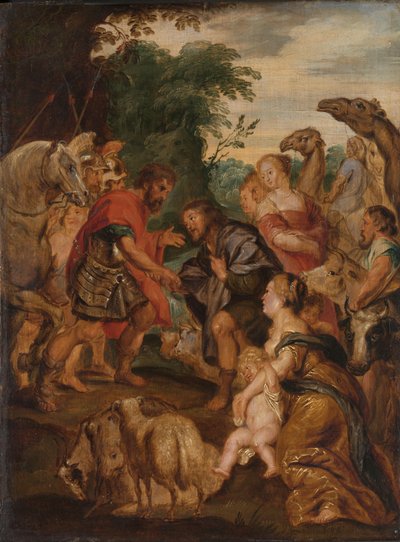 The Reconciliation Between Jacob and Esau by Peter Paul Rubens (after)