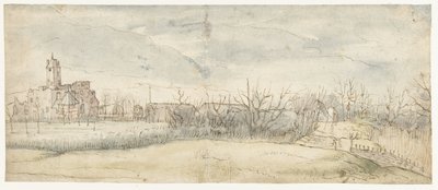View of Crayenhof Castle in Zwijndrecht, 1606 by Peter Paul Rubens (attributed to)