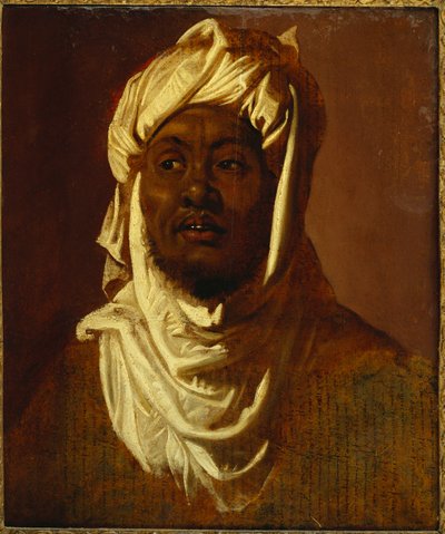 An African Wearing a Turban - A Sketch by Peter Paul Rubens