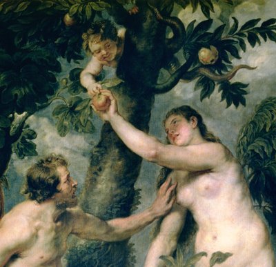 Adam and Eve (detail) by Peter Paul Rubens