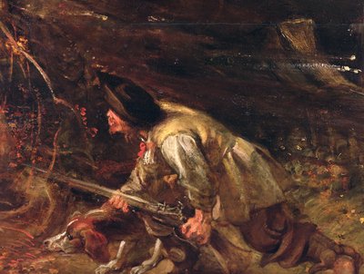 An Autumn Landscape with a View of Het Steen in the Early Morning (detail) by Peter Paul Rubens