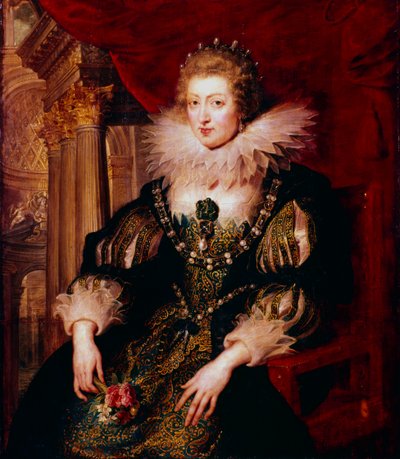 Anne of Austria, Queen Consort of France, 17th century by Peter Paul Rubens