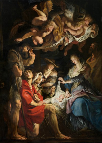 Birth of Christ, Adoration of the Shepherds by Peter Paul Rubens