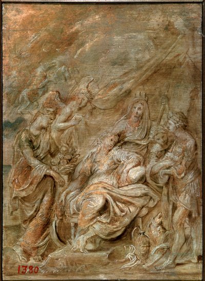 Birth of the Dauphin, Louis XIII by Peter Paul Rubens