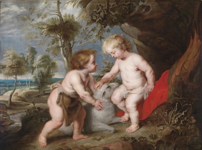 Christ and John the Baptist as Children by Peter Paul Rubens