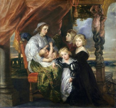 Deborah Kip, Wife of Sir Balthasar Gerbier, and Her Children, c.1629-30 by Peter Paul Rubens