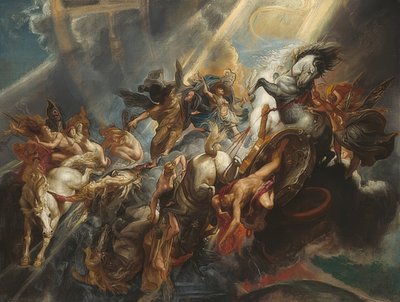 The Fall of Phaethon. Around 1604/05, likely reworked around 1606/08 by Peter Paul Rubens