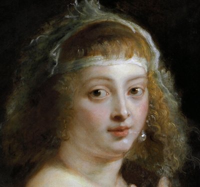 Helene Fourment in a Fur Robe (detail) by Peter Paul Rubens