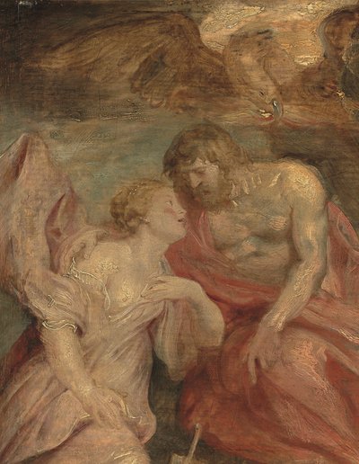 Venus supplicating Jupiter (detail) by Peter Paul Rubens