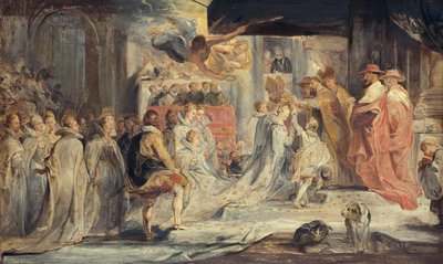 The Coronation of the Queen (Sketch for the Medici Cycle) by Peter Paul Rubens