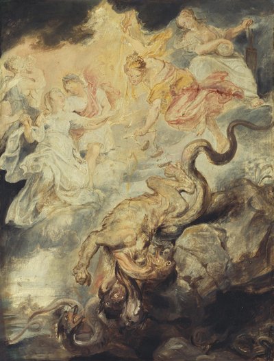 The Reconciliation (Sketch for the Medici Cycle) by Peter Paul Rubens