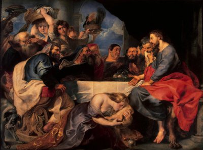 Feast in the house of Simon the Pharisee, c.1620 by Peter Paul Rubens