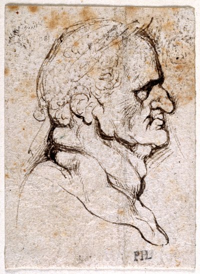 Galba, from Ten Drawings of Eight of the First Twelve Caesars by Peter Paul Rubens