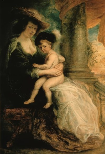 Helene Fourment with Her Firstborn Son Frans by Peter Paul Rubens