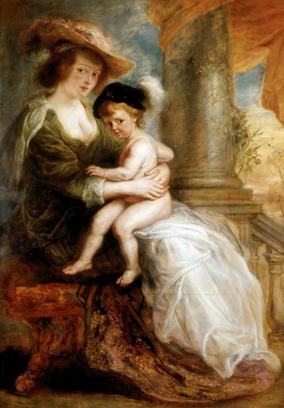 Hélène Fourment with her Son Francis, 1635 by Peter Paul Rubens