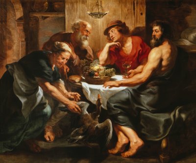 Jupiter and Mercury at Philemon and Baucis by Peter Paul Rubens