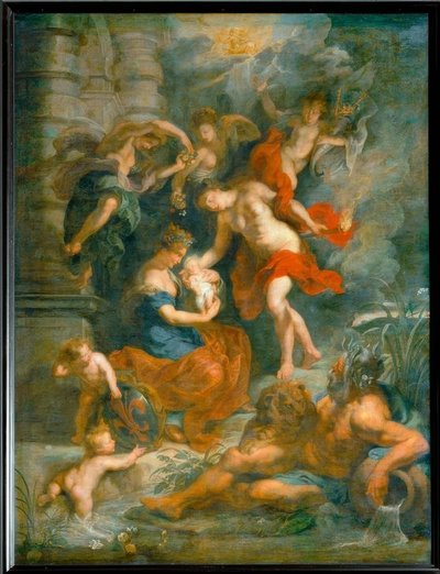 The Birth of Queen Marie de Médicis, in Florence on April 26, 1573 by Peter Paul Rubens