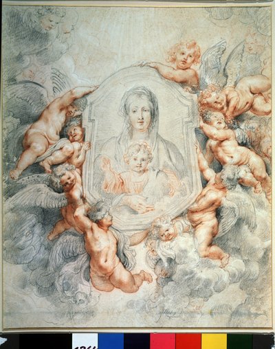 Madonna Adored by Angels by Peter Paul Rubens