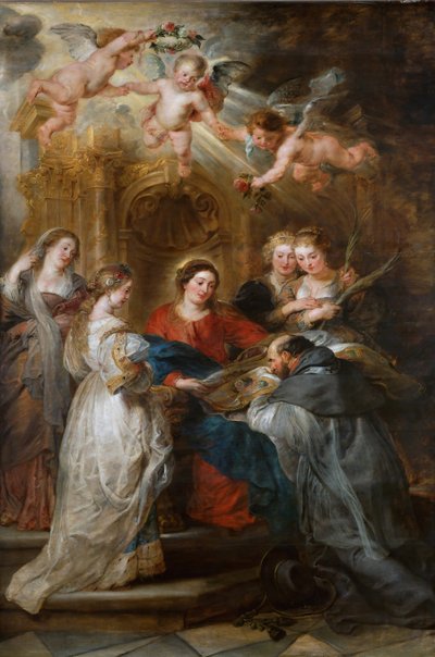 Central Panel of the Ildefonso Altarpiece by Peter Paul Rubens