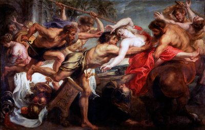 The Abduction of Hippodamia, or Lapiths and Centaurs by Peter Paul Rubens