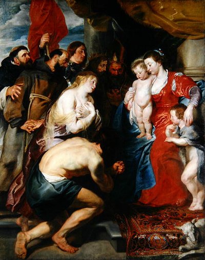 Mary with Jesus and John by Peter Paul Rubens