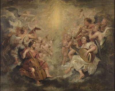 Music Making Angels by Peter Paul Rubens