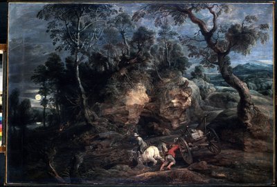 Landscape with Stone Carriers by Peter Paul Rubens