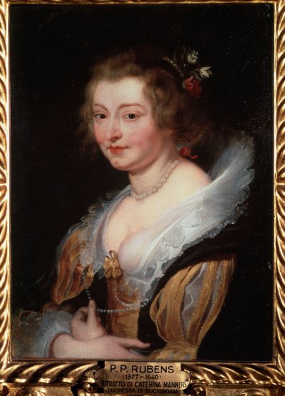 Portrait of Catherine Manners, Duchess of Buckingham by Peter Paul Rubens