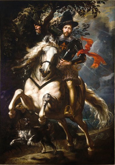 Portrait of Giò Carlo Doria on horseback by Peter Paul Rubens