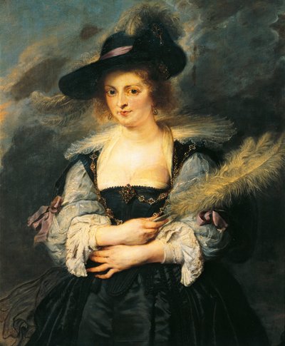 Portrait of Helene Fourment (detail) by Peter Paul Rubens