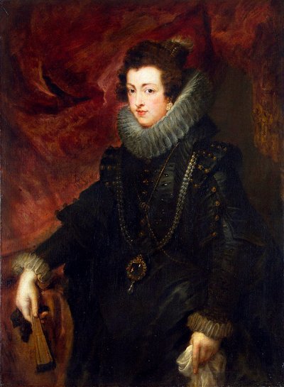 Portrait of Queen Elisabeth of France, Queen consort of Spain by Peter Paul Rubens