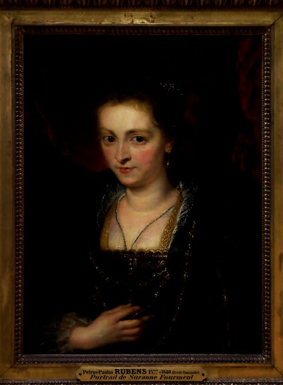 Portrait of a woman. Portrait of Suzanna Fourment by Peter Paul Rubens