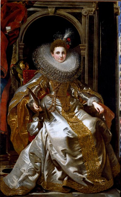 Portrait of the Marquise Maria Serra Pallavicino by Peter Paul Rubens