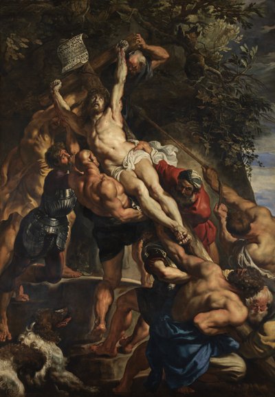 Raising of the Cross by Peter Paul Rubens