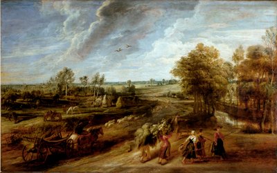 Return of the Peasants after the Working Day in the Fields by Peter Paul Rubens