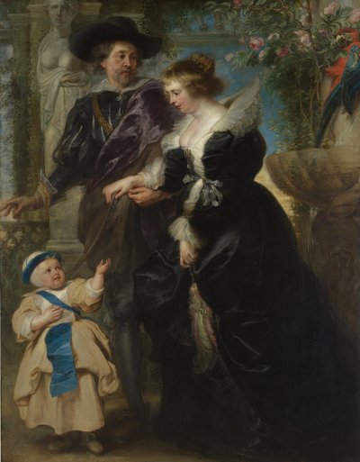 Rubens, His Wife Helena Fourment, and Their Son Frans by Peter Paul Rubens