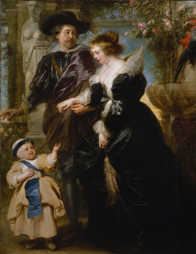Rubens, His Wife Helena Fourment and Their Son Frans by Peter Paul Rubens