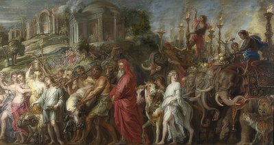 Roman Triumph. Around 1630 by Peter Paul Rubens