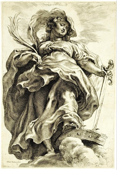 Saint Catherine of Alexandria in the Clouds by Peter Paul Rubens