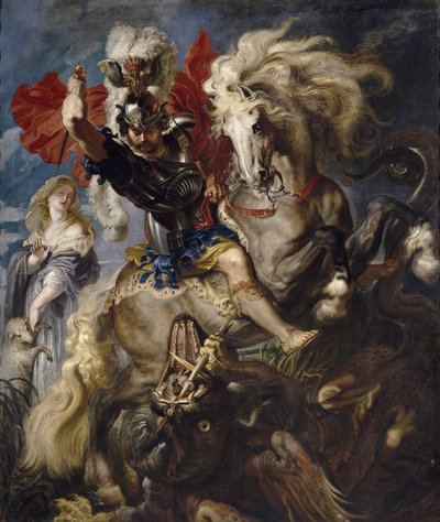 Saint George and the Dragon, 1606-1608 by Peter Paul Rubens